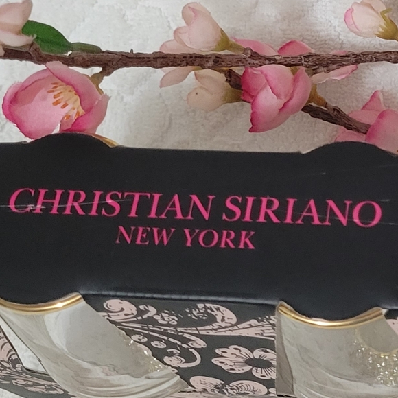 ✨️Christian Siriano NY Set of Four Rhinestones Decorative Shot Glasses - Picture 10 of 10